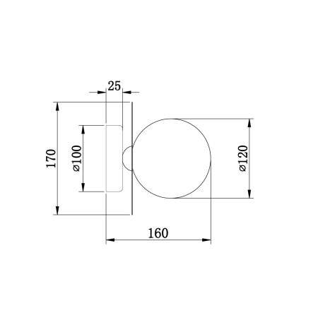 Настенный светильник (бра) Freya FR5391WL-01BS