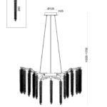 Подвесной светильник Freya FR1010PL-08G