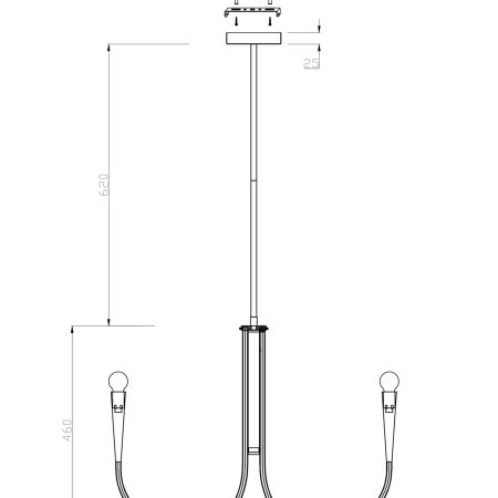 Подвесной светильник Freya FR5253PL-06N