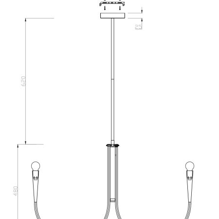 Подвесной светильник Freya FR5253PL-08N