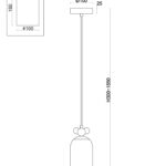 Подвесной светильник Freya FR5365PL-01CH