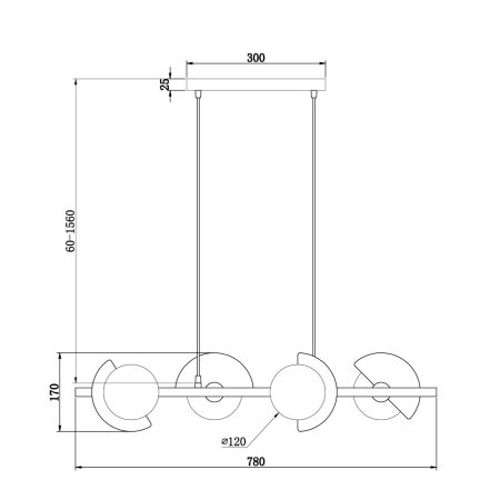 Подвесной светильник Freya FR5391PL-04CFL