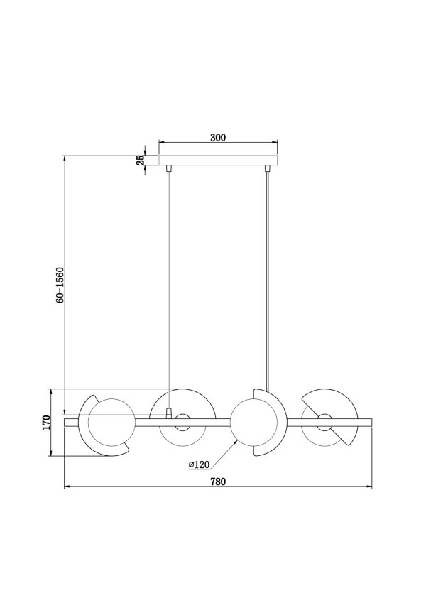 Подвесной светильник Freya FR5391PL-04CFL