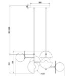 Подвесной светильник Freya FR5391PL-06BS