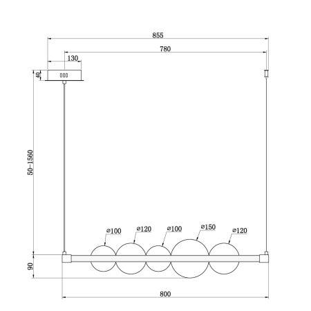 Подвесной светильник Freya FR5396PL-L11BS