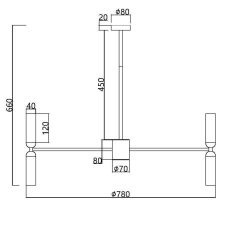 Подвесной светильник Maytoni MOD177PL-16G