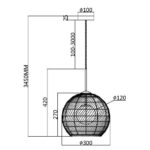 Подвесной светильник Maytoni MOD204PL-01B1
