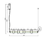 Подвесной светильник Maytoni MOD210PL-L39B3K