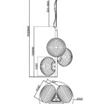 Подвесной светильник Maytoni MOD268PL-03G