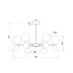 Потолочный светильник Freya FR5394CL-12BS