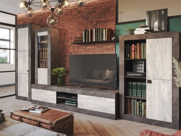 Оникс/ Бетон пайн светлый