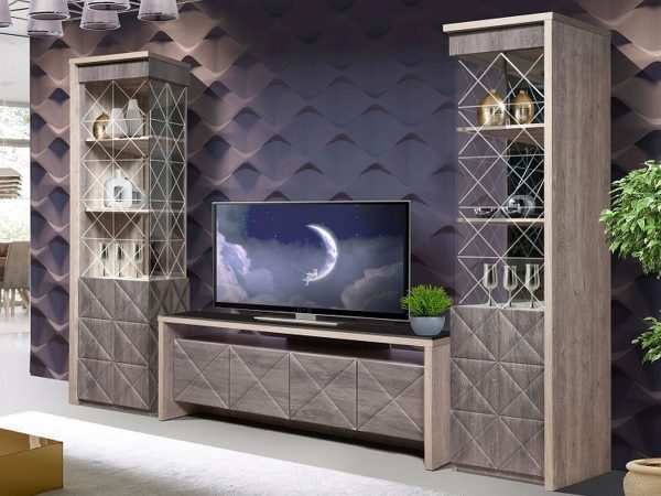 Тумба «Монако 3Д» КМК 0673.9, Сосна натуральная/Дуб шале графит — изображение 3