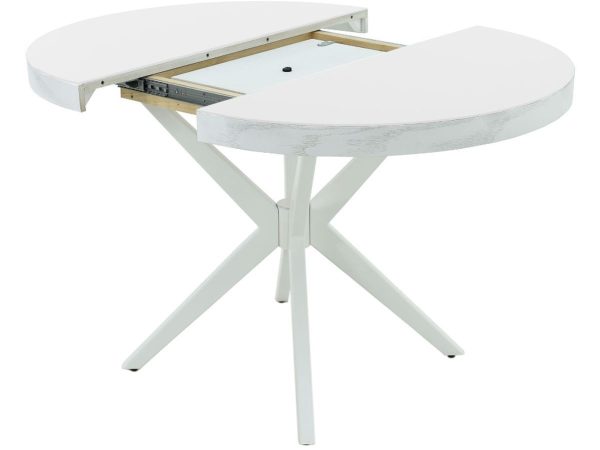 Стол «Оскар» D950 GLASS, стекло белое — изображение 3