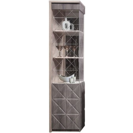 Шкаф с витриной «Монако П» КМК 0673.7