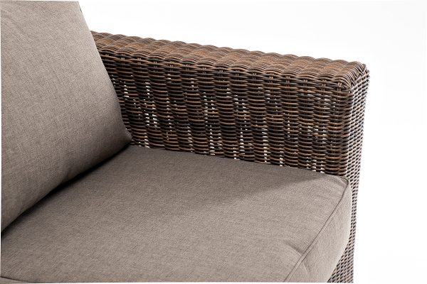 "Боно" диван из искусственного ротанга трехместный, цвет коричневый — изображение 5