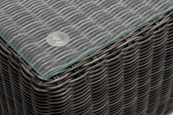 "Боно" журнальный столик из искусственного ротанга, цвет графит — изображение 4