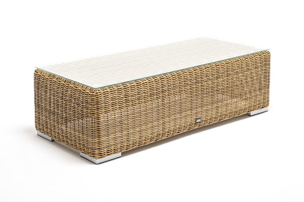 "Боно" журнальный столик из искусственного ротанга, цвет соломенный — изображение 3