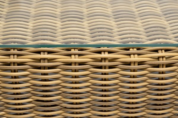 "Боно" журнальный столик из искусственного ротанга, цвет соломенный — изображение 5