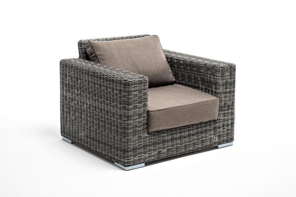 "Боно" кресло из искусственного ротанга, цвет графит — изображение 3