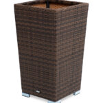 "Капучино" кашпо для цветов плетеное из искусственного ротанга