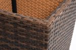"Капучино" кашпо для цветов плетеное из искусственного ротанга, цвет коричневый — изображение 4