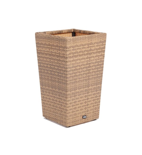 Капучино-кашпо-для-цветов-плетеное-из-искусственного-ротанга-цвет-соломенный-1 цвет соломенный