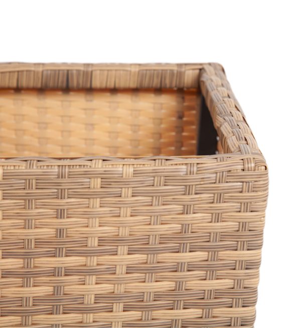 Капучино-кашпо-для-цветов-плетеное-из-искусственного-ротанга-цвет-соломенный-3 "Капучино" кашпо для цветов плетеное из искусственного ротанга, цвет соломенный — изображение 4