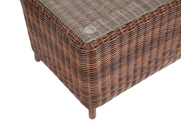 "Кон Панна" столик журнальный из искусственного ротанга, цвет коричневый — изображение 4