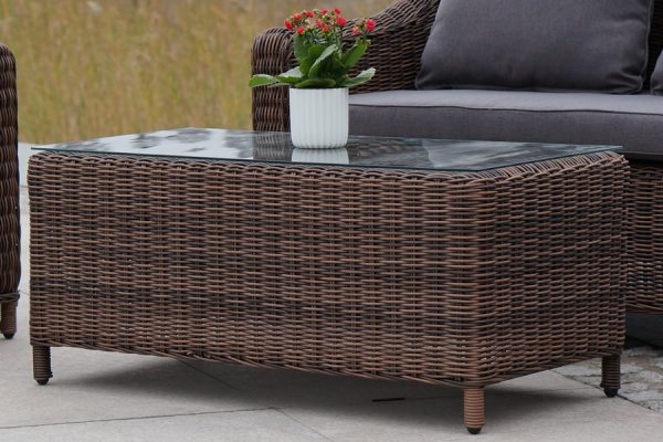 "Кон Панна" столик журнальный из искусственного ротанга, цвет коричневый — изображение 5