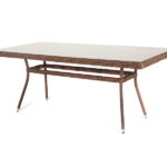 "Латте" плетеный стол из искусственного ротанга 160х90см