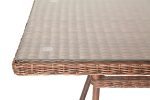 "Латте" плетеный стол из искусственного ротанга 160х90см, цвет коричневый — изображение 4