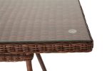 "Латте" плетеный стол из искусственного ротанга 160х90см, цвет коричневый — изображение 5
