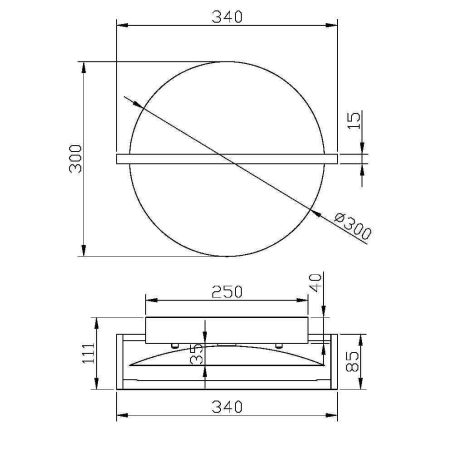 Настенный светильник (бра) Maytoni MOD279WL-L14B3K