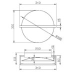 Настенный светильник (бра) Maytoni MOD279WL-L14G3K
