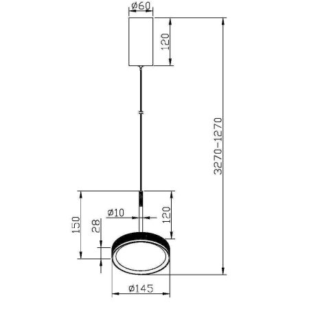 Подвесной светильник Maytoni MOD041PL-L15TR3K