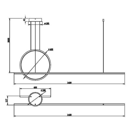 Подвесной светильник Maytoni MOD247PL-L49BK