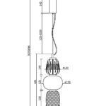 Подвесной светильник Maytoni MOD267PL-L28CH3K