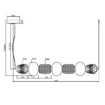 Подвесной светильник Maytoni MOD267PL-L42G3K