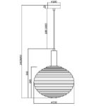 Подвесной светильник Maytoni MOD268PL-01B