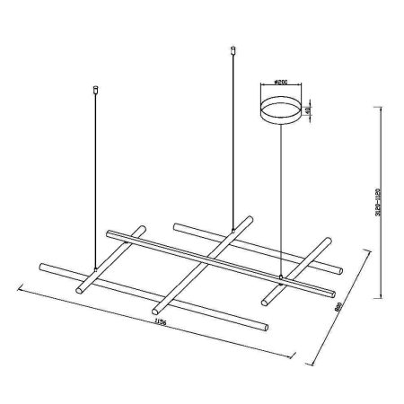 Подвесной светильник Maytoni MOD278PL-L86G3K
