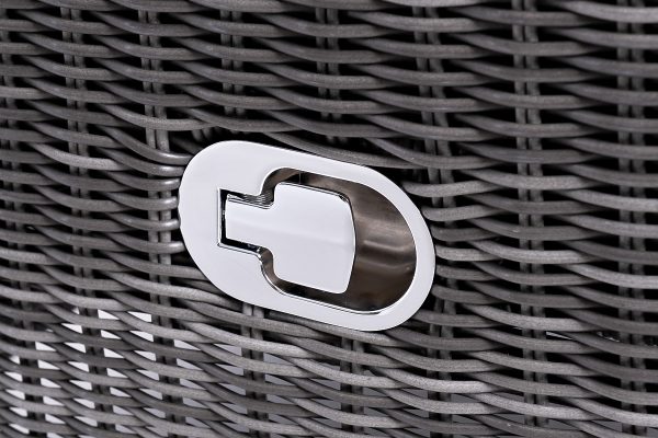 "Форио" кресло раскладное плетеное, цвет графит — изображение 5