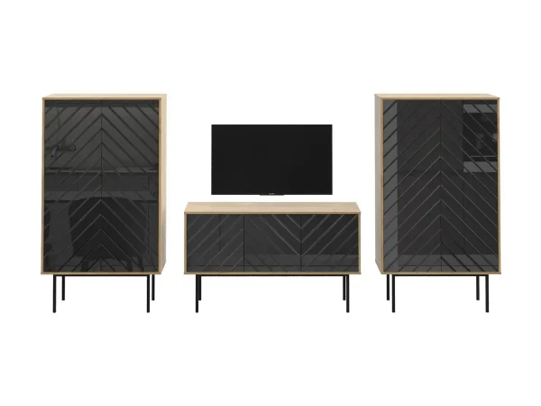 Композиция Boho 3 черный, дуб корбридж — изображение 2