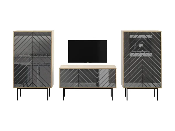 Композиция Boho 3 серый, дуб корбридж — изображение 2