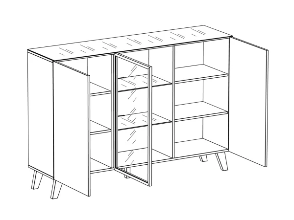 Шкаф Forest дуб вотан — изображение 3