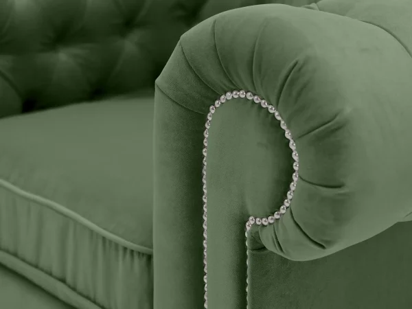 Кресло Chesterfield зеленый — изображение 3