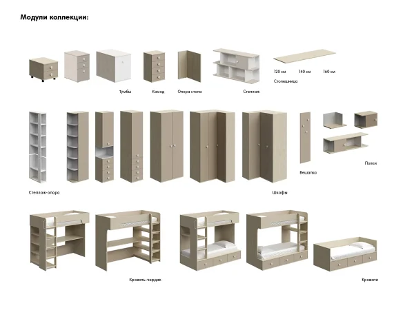 Столешница Yummy 1200 бежевый — изображение 2