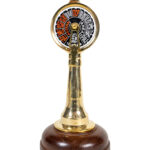 Настольный декор латунь 0.015x0.09x0.09м