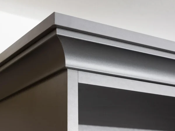 Стеллаж Caprio с ящиком и дверями серый — изображение 3