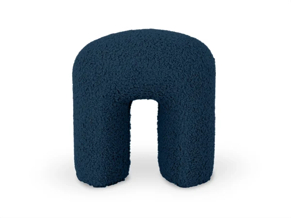 Пуф Shaggy синий, белый — изображение 2