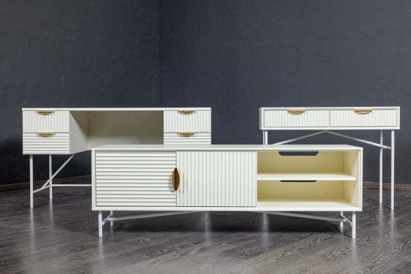 ТВ-тумба HAINES белая 0.5x1.5x0.4м — изображение 5